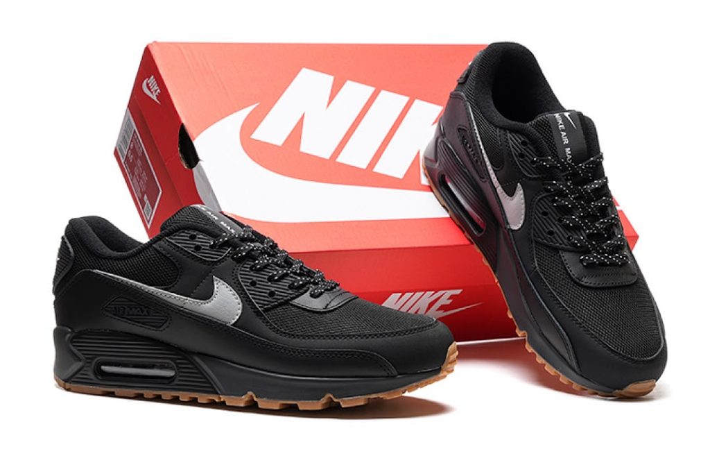 Air Max 90 Black Smoke Grey Gum Reflective